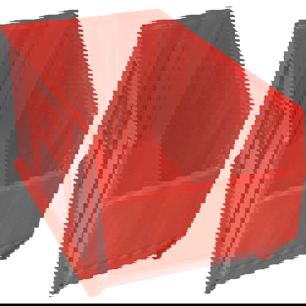 Plastic Hopper Stacking Bin: Red